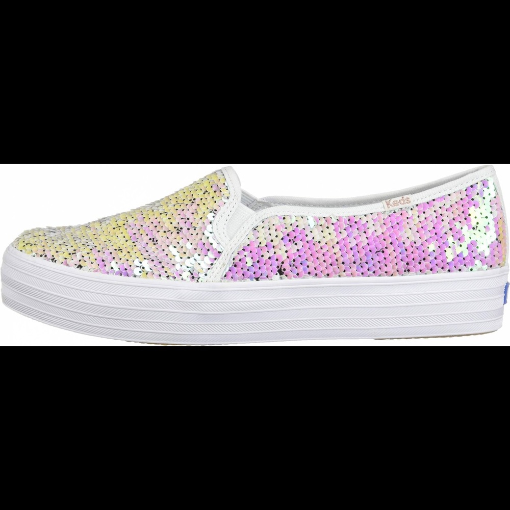 Keds Triple Decker Reverse Sequin White Multi - Picture 8 of 9